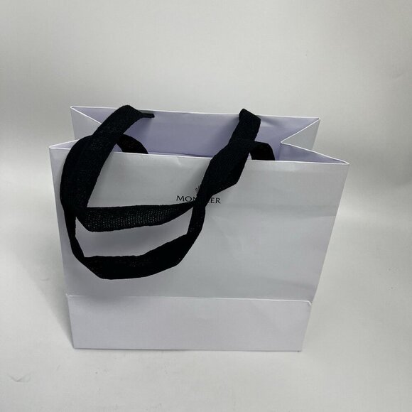 MONCLER WHITE PAPER SHOPPING Gift BAG With Tags - Picture 7 of 11
